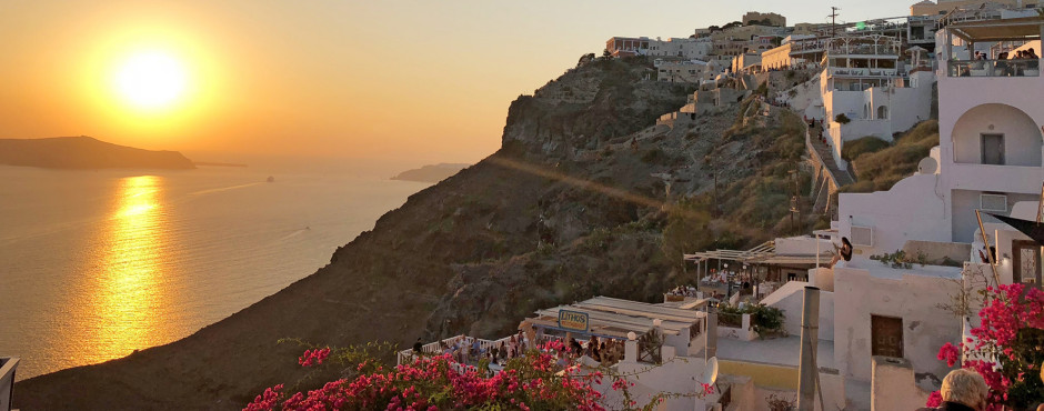 Sonnenuntergang in Fira