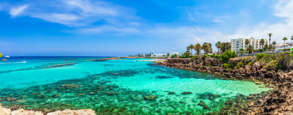 Traumhafter Ausblick auf Protaras und dem Fig Tree Beach