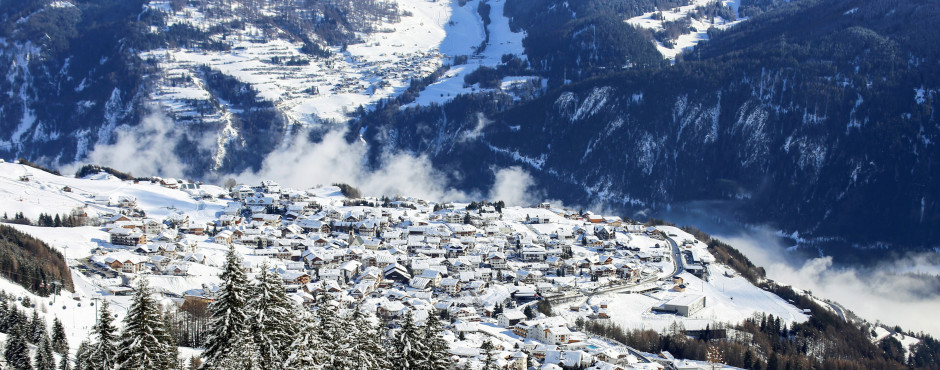 Blick auf Fiss und Ried im Oberinntal