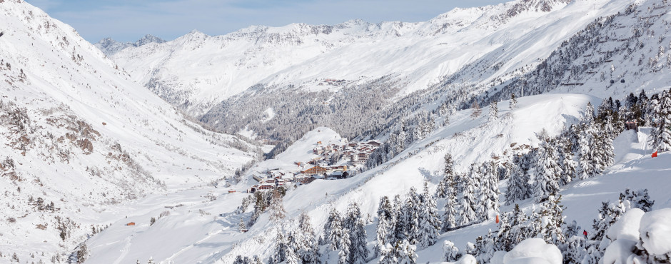 Blick auf Sölden