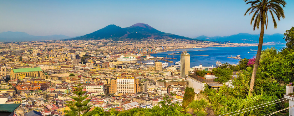 Naples et le Vésuve