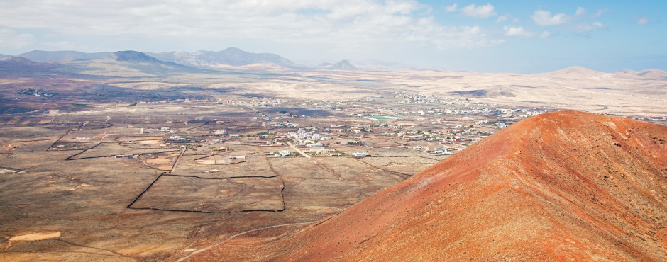 Blick vom Vulkan Calderon Hondo nach Lajares