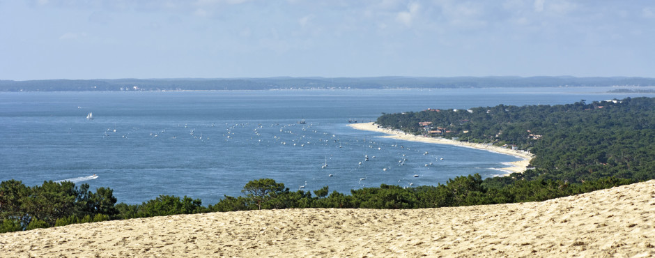 Aussicht von der Dune du Pilat auf Cap Ferret