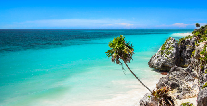 Mer turqoise en Riviera Maya
