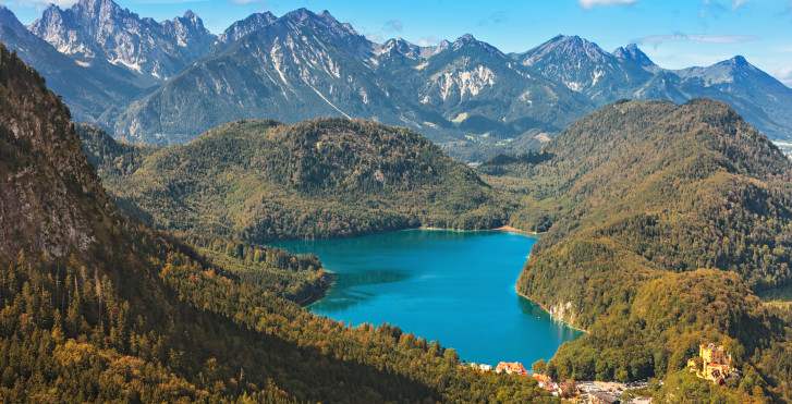 Lac Alpsee et Chãteau de Hohenschwangau
