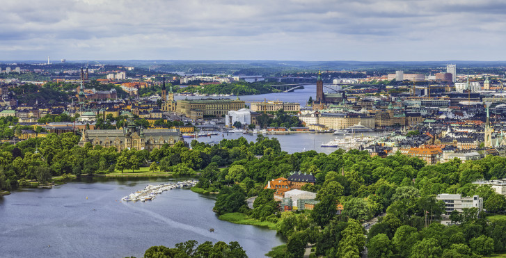 Panoramablick auf Stockholm