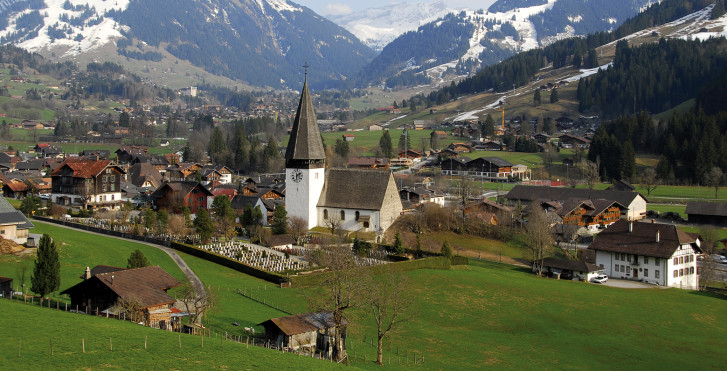 Gstaad vue d'en haut