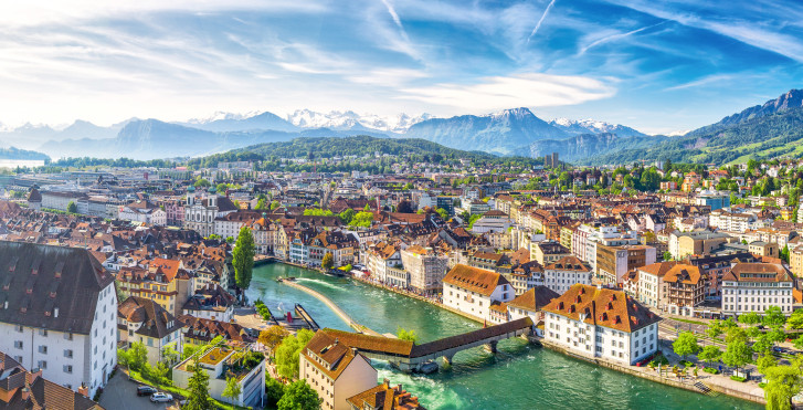 Sicht auf Luzern