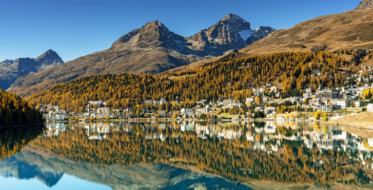 Sicht auf St. Moritz
