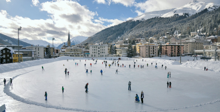 Eislaufplatz in Davos