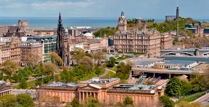 Edinburgh vue d'en haut