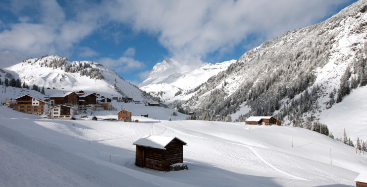 Blick auf das malerische Warth