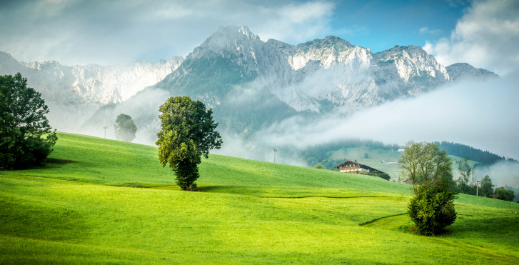 Blick auf das Kaisergebirge