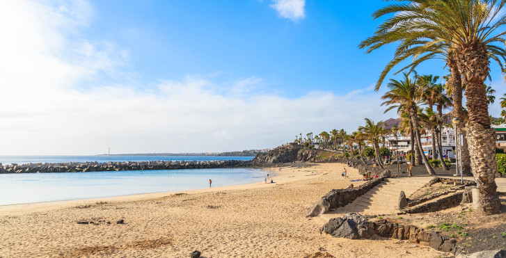 Belle plage de sable Playa Flamingo