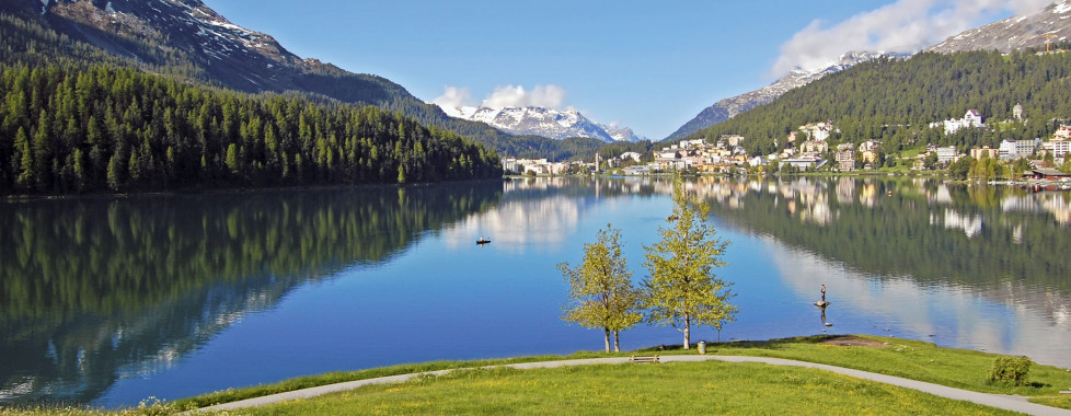 Sicht auf den St. Moritzersee