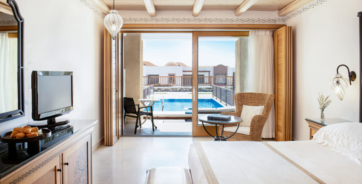 Chambre double avec piscine privée - Mitsis Blue Domes Resort & Spa