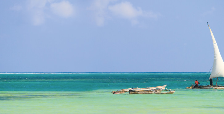 Türkisblaues Meer, Sansibar