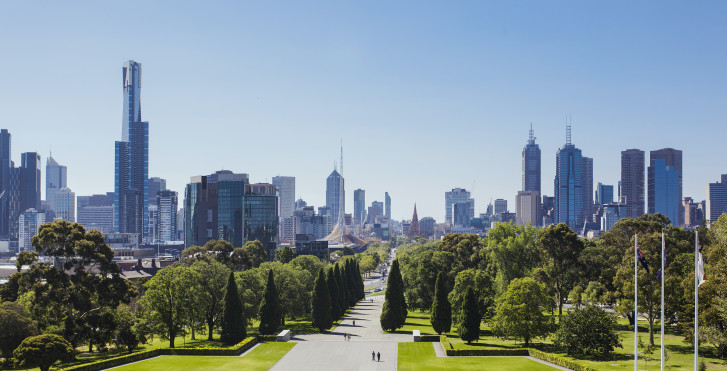 Skyline, Shrine of Remembrance, Melbourne