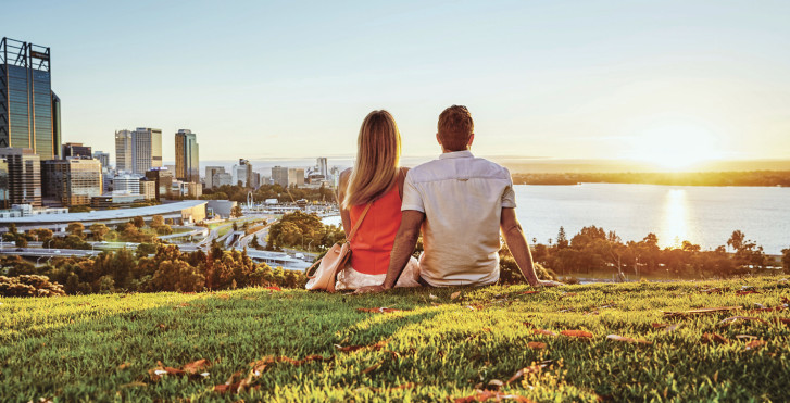 Ausblick auf Perth