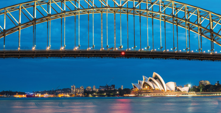 Harbour Bridge und Sydney Opera House