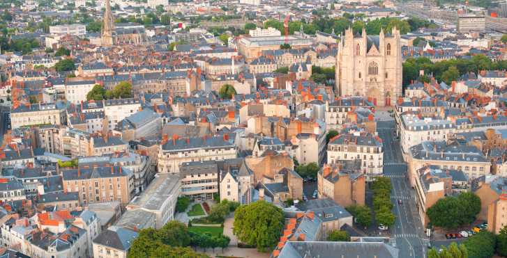 Nantes vue d'en haut