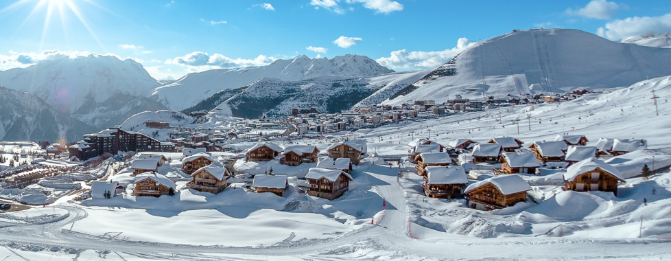 Alpe d'Huez im Winter