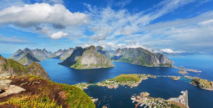 Lofoten-Inseln von oben