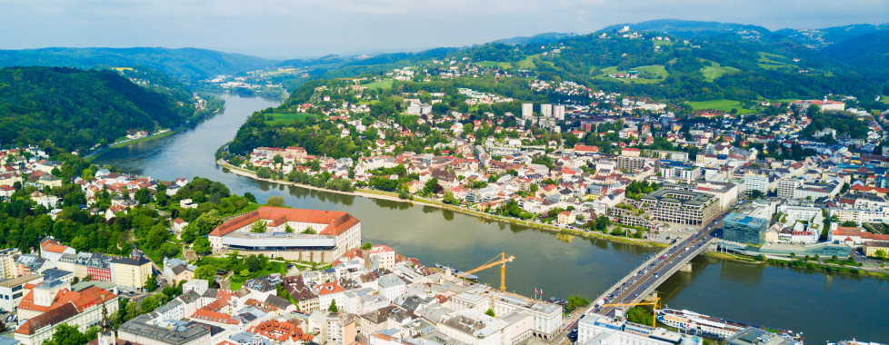Vue panoramique de la ville de Linz