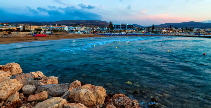 Plage de baignade à Gouves