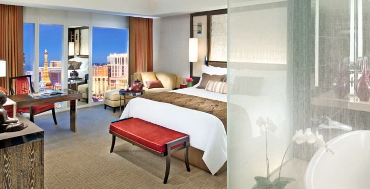 Strip View Zimmer - Waldorf Astoria Las Vegas