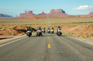 Route 66 mit dem Motorrad