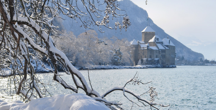 Schloss Chillon im Winter