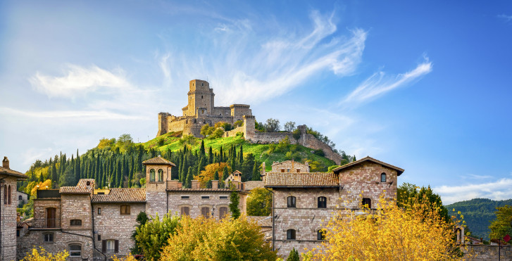 Festung Rocca Maggiore bei Assisi