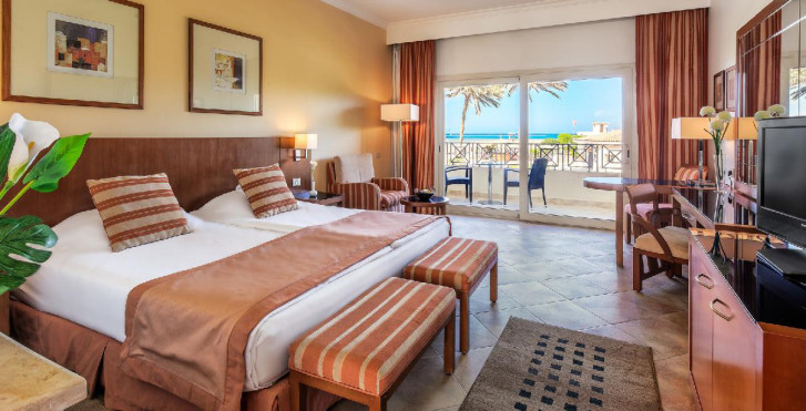 Doppelzimmer Meersicht - Cleopatra Luxury Beach Resort Makadi Bay - Adults Only
