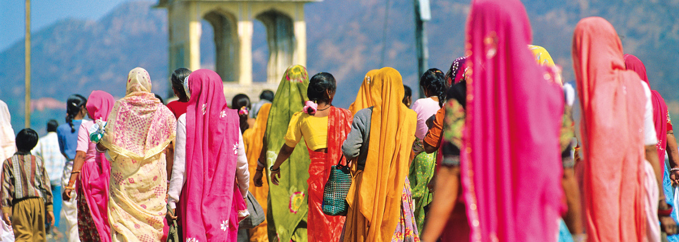 Femmes en habit traditionnel à Jaipur