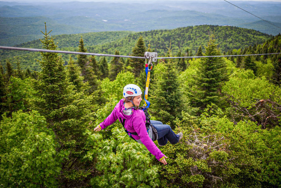 Excursion au départ de Québec (Canada) Aventure en tyrolienne